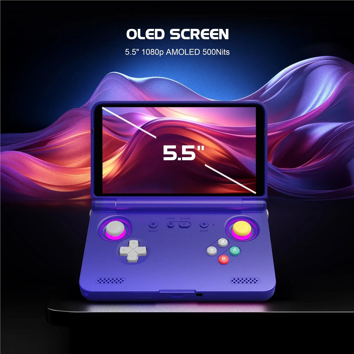 Retroid Pocket Flip 2 SD865 / D1100 Retro Handheld game Console 1080p 500Nits Foldable Gaming Console with 5.5" Screen 5000mAh.