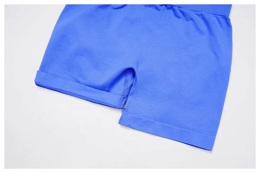 2PCS Yoga Suit Sports Set Women Gym Set Woman Tracksuit Running Workout Long Sleeve Sports Shirt Shorts and bra set Sport Outfit