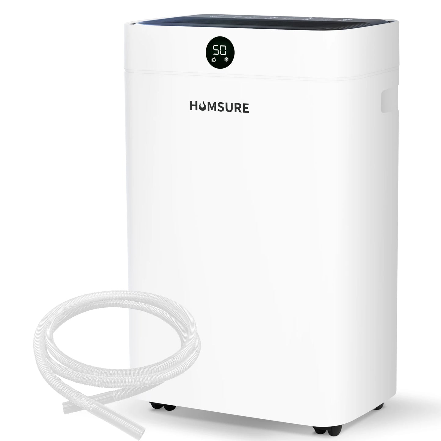 Dehumidifier 20 L, Dehumidifier Cellar Rooms with Digital Display, 24H Timer, Automatic Defrosting, Dry Clothes, Continuous Drai.