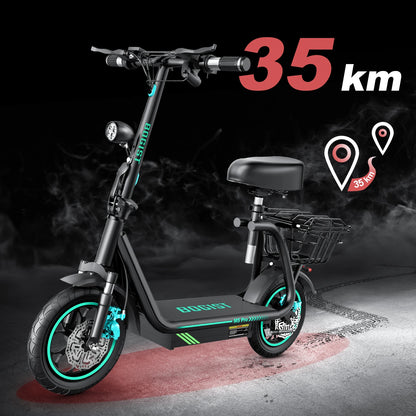 Bogist M5 Pro Adult Electric Scooter City E-Scooter For Men 500W 48V 15AH Battery 12.5 Inch City Tires Escooter E-Scooter.