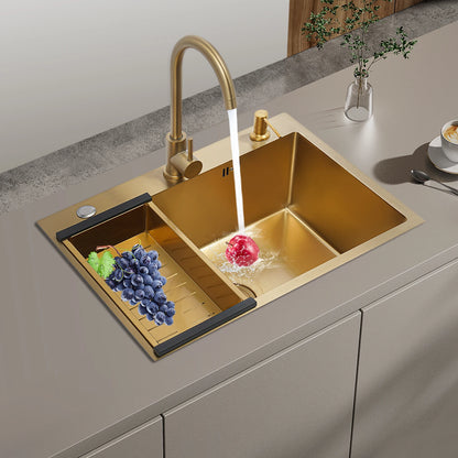 60 x 45 Zoll Edelstahl-Küchenspüle ohne Logo, rechteckige Spüle mit Abtropfkorb für Toiletten, Badezimmer, Waschräume