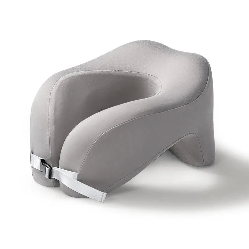 Travel Pillow U-Shape Pure Memory Foam Neck Pillow For Airplane Office Nap Cervical Pillows Flight Sleeping Head Neck Support.