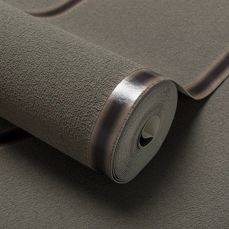 Hirschhaut Samt horizontal gestreifte Tapete Wohnzimmer Schlafzimmer gestreifte Film- und Fernsehwand 3D-Relief verdickte Tapete