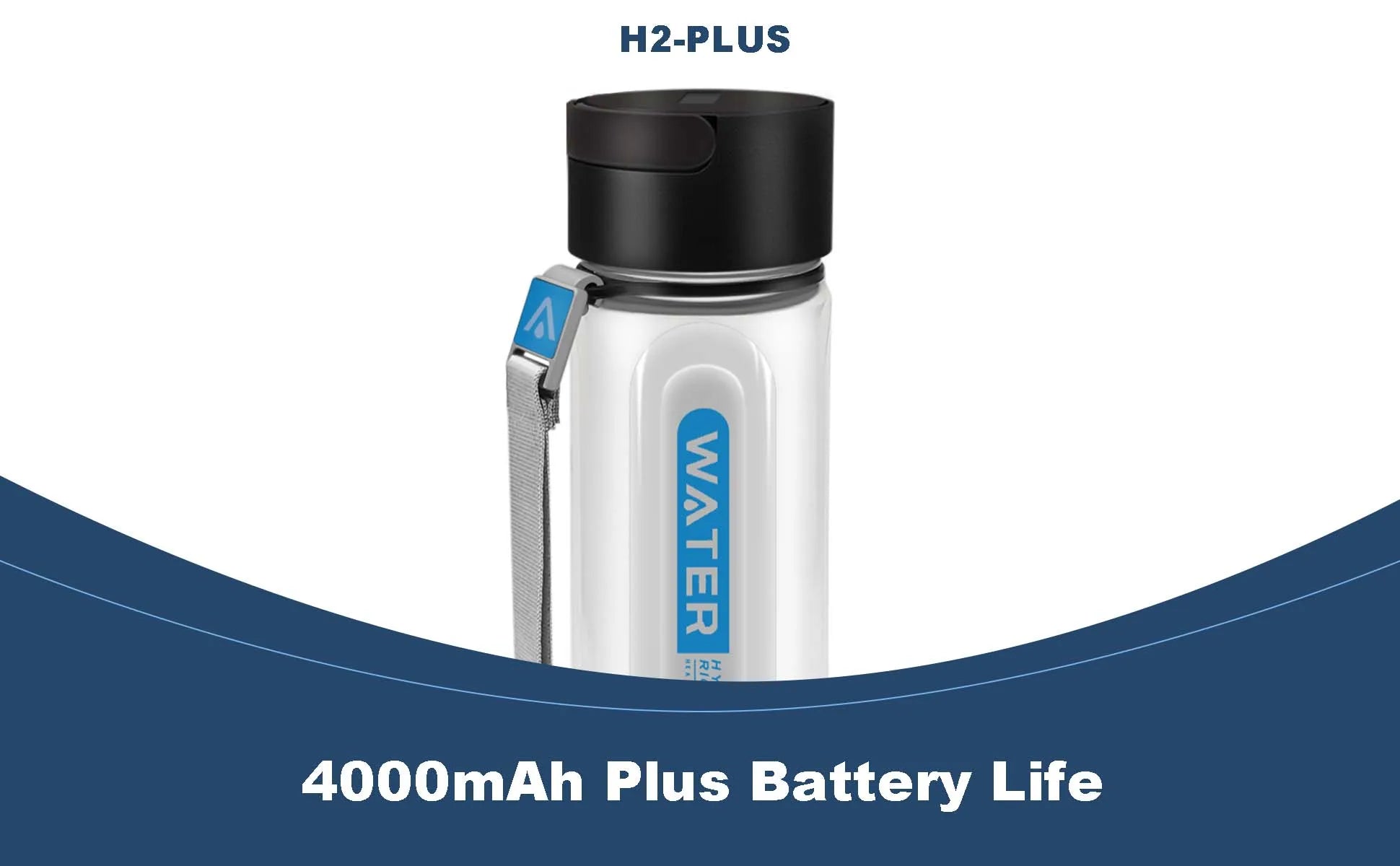 ALTHY Hydrogen Water Generator Bottle Cup DuPont SPE+PEM Dual Chamber,40 Times Working/ Single charged ,H2 Inhalation Device.