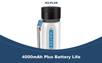 ALTHY Hydrogen Water Generator Bottle Cup DuPont SPE+PEM Dual Chamber,40 Times Working/ Single charged ,H2 Inhalation Device.