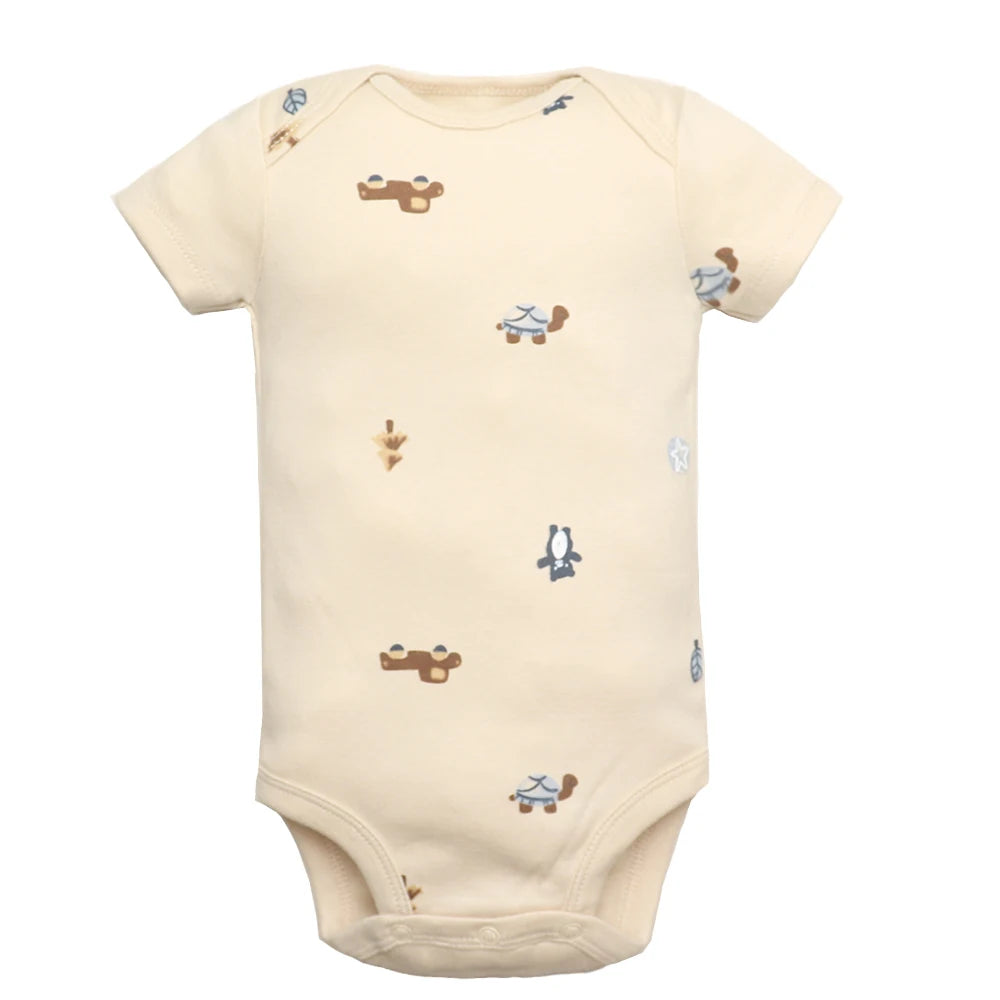 5 stück Unisex Baby Bodys Mode Körper Anzüge Kurzarm Neugeborenen Overall Cartoon Baby Junge Mädchen Kleidung Set Sommer.
