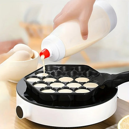 Pancake Batter Bottle Battler Mixer With Blender Ball Wire Whisk For Restaurant Baking Pancakes Cupcakes Muffins Crepes And More.