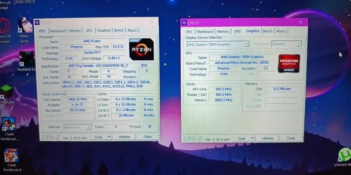 Mini PC Gaming AMD Ryzen 7 8845HS ES R9 7940HS ES Dual RJ45 LAN Desktop Computer Type-C USB4.0 thunderbolt 3/2 x HDMI2.0/4*USB.