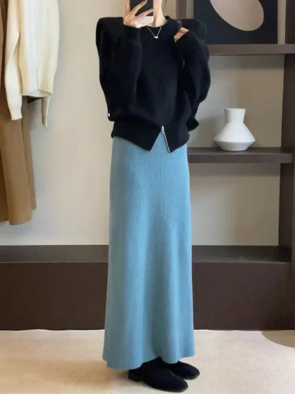 2024 Korean Version of Pure Wool, Super Big Swing Length~ Super Good Quality Big Swing Skirt~.