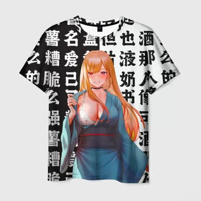 Popular Marin Kitagawa Tshirt 3D Printed Casual Men/Women's Short-sleeve Kids Kawaii Anime T-Shirt Harajuku Unisex Clothes.