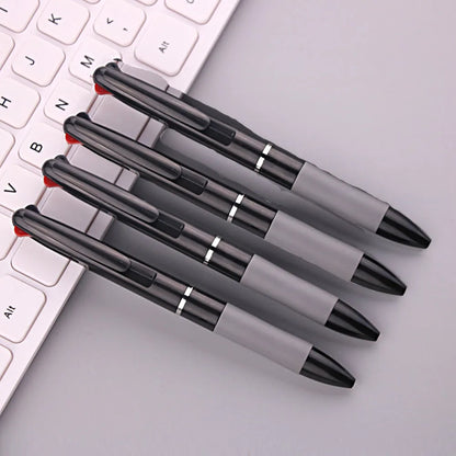 3-in-1-Kugelschreiber mit roter/schwarzer/blauer Tinte, Farbe 0,7 mm, für Schüler, Kugelschreiber, Schreiben, Schreibwaren, feine Schulbedarf, Bleistifte, Büro.
