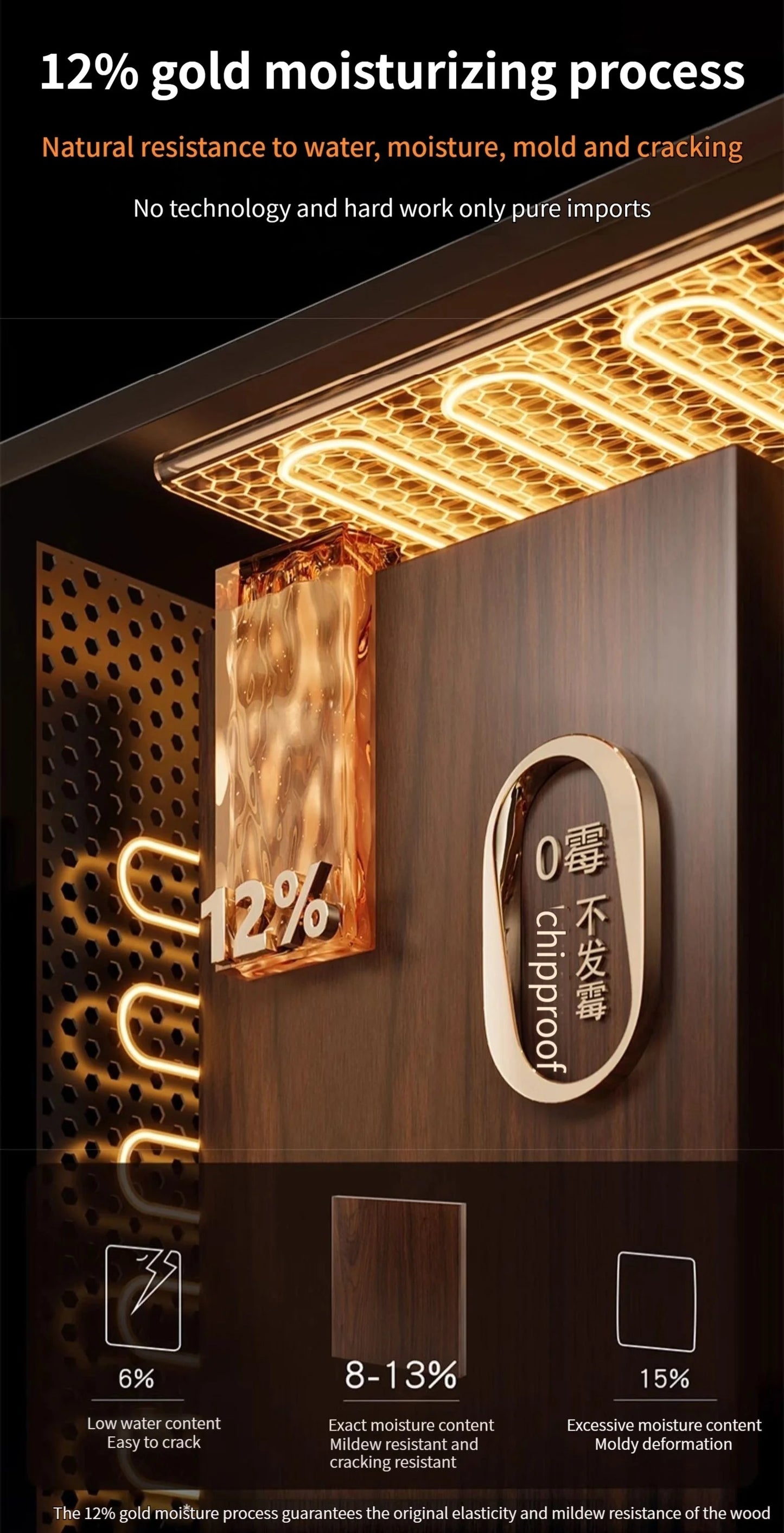 Badezimmer-Aufbewahrungsregal aus Holz und Aluminium, Aufbewahrungsregal für Badezimmer, perforationsfrei, Wandbehang, Waschtisch, WC, dreieckiges Eckregal