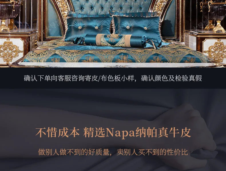 Europäische Prinzessin Bett Schlafen Ästhetik Hochzeit Hohe Qualität Erwachsene Ungewöhnliche Designer Bett Schlafzimmer Mode Muebles Möbel