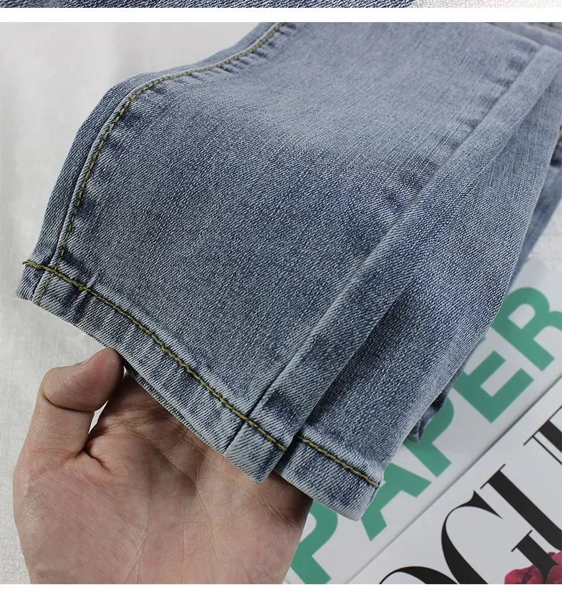 Black Grey Jeans Women's Spring Autumn Winter High-Waisted Petite Stretchy Tight Small Footed Pants Slimming Pencil Leggings