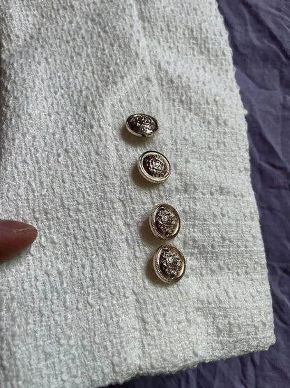 Frühling und Herbst Koreanische Mäntel Frauen Jacke Neue Französisch Wolle Tweed Mantel Mode High-end-Gold Taste Kurze Schlanke temperament.