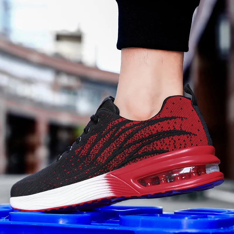 YRZL Men's Sneakers Summer Non Slip Breathable Mesh Tennis Shoes Male Lightweight Walking Shoes Casual Lace Up Sports Sneakers.