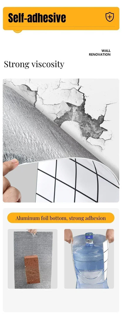 Marble Peel and Stick Wall Panels Removable Self-Adhesive Wallpaper for Kitchen Bathrooms Showers and Flooring Living Room Decor