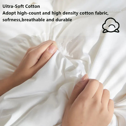 KDJEIKZ  Winter Cotton Goose Down Quilt Five-Star Hotel Duvet Super Soft Fluffy Queen King Full Size Four Seasons Duvets Blanket.