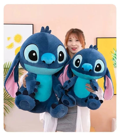 35-80CM Disney Lilo & Stitch Doll Cartoon Angel Plush Toy Cute Anime Soft Stuffed Kawaii Companion Children's Birthday Gift.