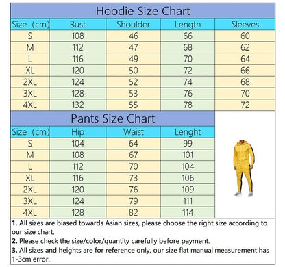 High Quality Daily Fashion Autumn Winter Men Two Piece Hot Sales Men's Tracksuit Casual Outdoors Sets Hoodie Comfortable Jogging.