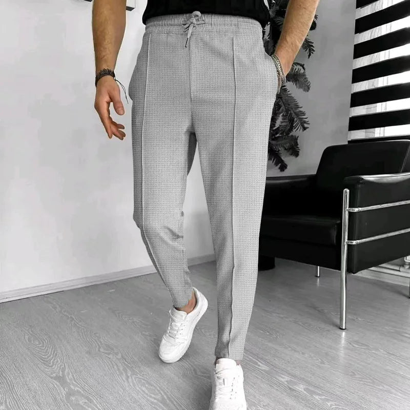 2024 Amazon Summer New Men's European and American Independent Station Drawstring Sports Casual Pants for Men