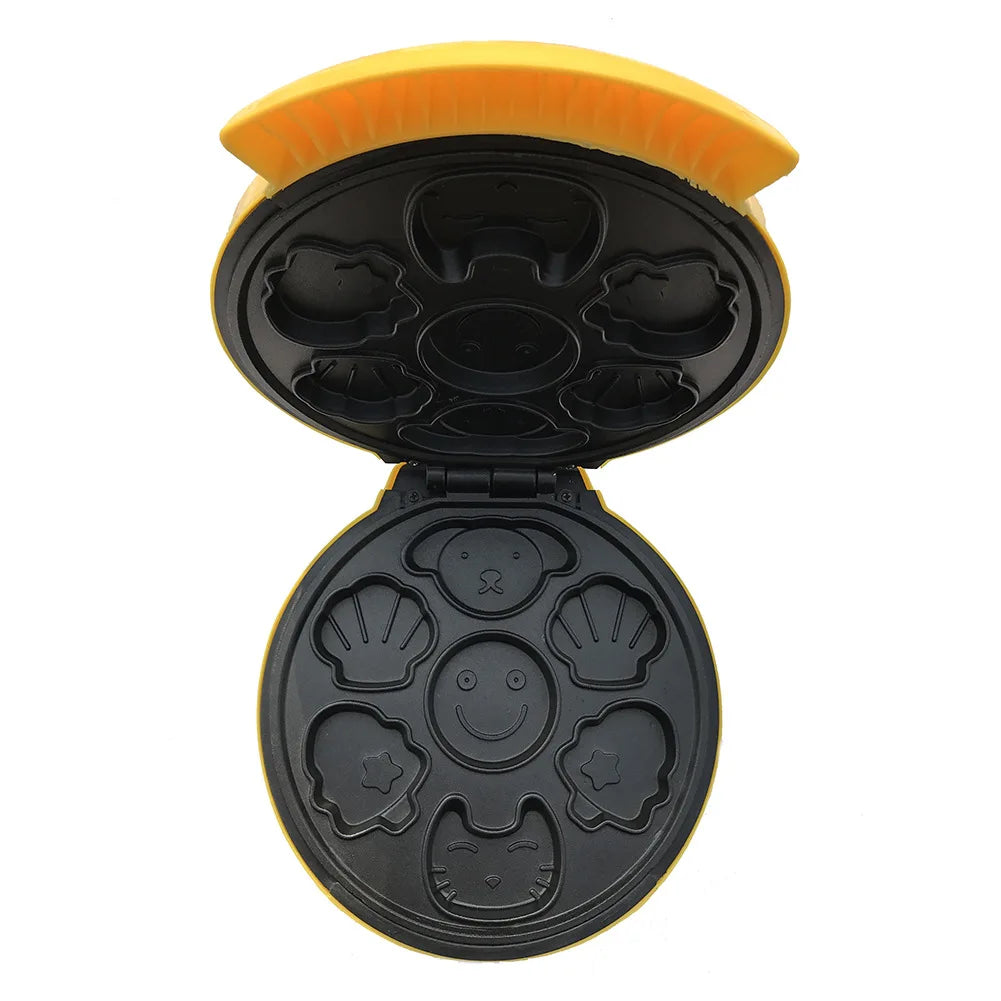 Mini Electric Walnut Cake Maker Automatic Nut Waffle Bread Machine Sandwich Iron Toaster Baking Breakfast Pan Oven 220V EU plug.