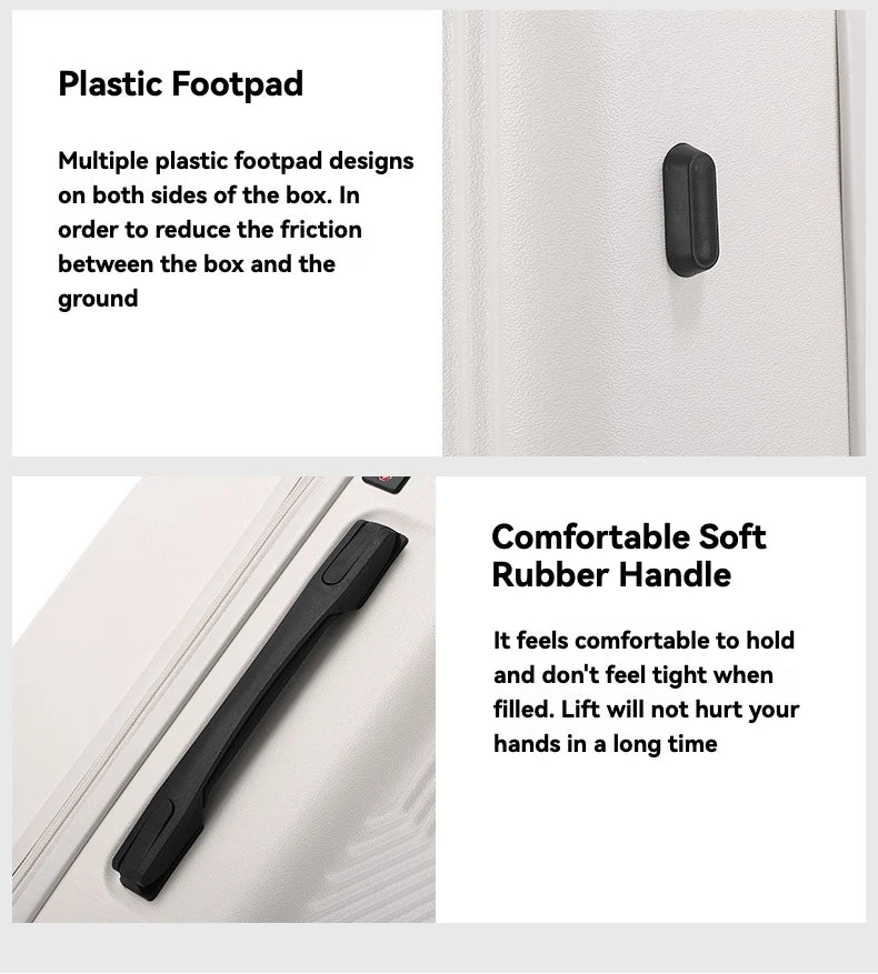 2024 neue langlebige Gepäcks ets mit großer Kapazität Koffer vorne offen USB-Aufladung Männer Handgepäck 20/22/.