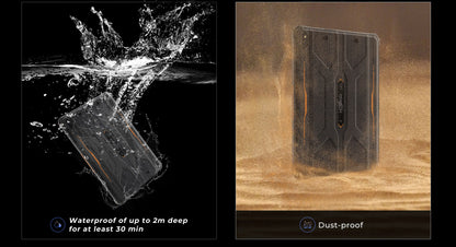 Rugged Tablet HOTWAV R8, 12 (4+8) Go + 128Go, 10.1'', 5MP Front + 13MP Rear Cameras, Android 14.0, 10800mAh Battery, Dual SIM, GPS, 4G.