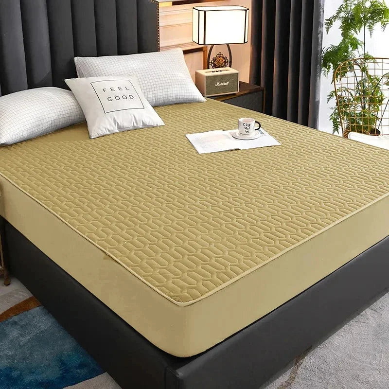 Bed Cover Mat Cover Waterproof Thicken Mattress Pad Protector Skin-Friendly Durable Fitted Sheet Latex 150x200 180x200 160x200.