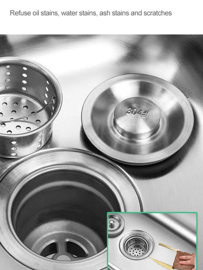 Verdickter Einzelschlitz aus Edelstahl 304 mit Halterung zum Aufhängen an der Wand, Waschbecken, Balkonbecken, Küchenwaschbecken, Waschbecken