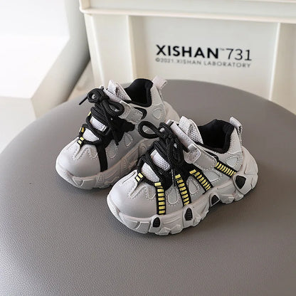 Oulylan Children Casual Shoes Thick-soled Sports Shoes Infant Footwear Boy Sneakers Breathable Non-slip Baby Shoes