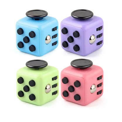 Solid Color Fidget Decompression Dice for Release Stress Autism Anxiety Relieve Adult Kids Stress Relief Anti-Stress Fingertip.