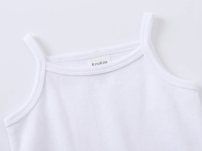 2025 Kleinkind Baby Mädchen Jungen Body 100 % Baumwolle 1 Stück 2 Stück 3 Stück Sling Weste Design Neugeborene Kleidung.