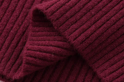 TRZA-Damen Soft Touch Übergroßer Strickpullover, O-Ausschnitt, lange Ärmel, weibliche Pullover, schicke Tops, Mode.