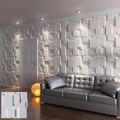 30x30cm Decorative 3D Wall Panel Diamond Stone Brick Living Room TV Background Decals Tile Mold 3D wall sticker bathroom kitchen