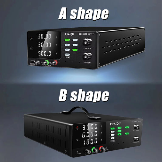 KUAIQU 3000W High Power Adjustable Bench Power Supply 1000V 300V 200V 100A 60A 30A Lab Power Supply OCP Alarm OVP Output Switch.