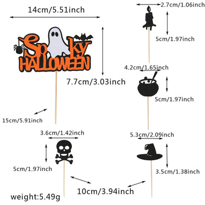 Halloween-Kuchenaufsatz, Geisterhandschloss, Spinnennetz, Kinder, alles Gute zum Geburtstag, Hochzeit, Party, Babyparty, Backen, Kuchen, Dessert, DIY-Dekoration