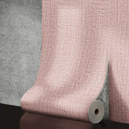 Wandpapier, Leinen, 3D-Schaum, selbstklebend, PVC, einfarbig, verdickt, wasserdicht, perfekt für Schlafzimmer, Wohnzimmer ﻿   Tapeten Zuhause