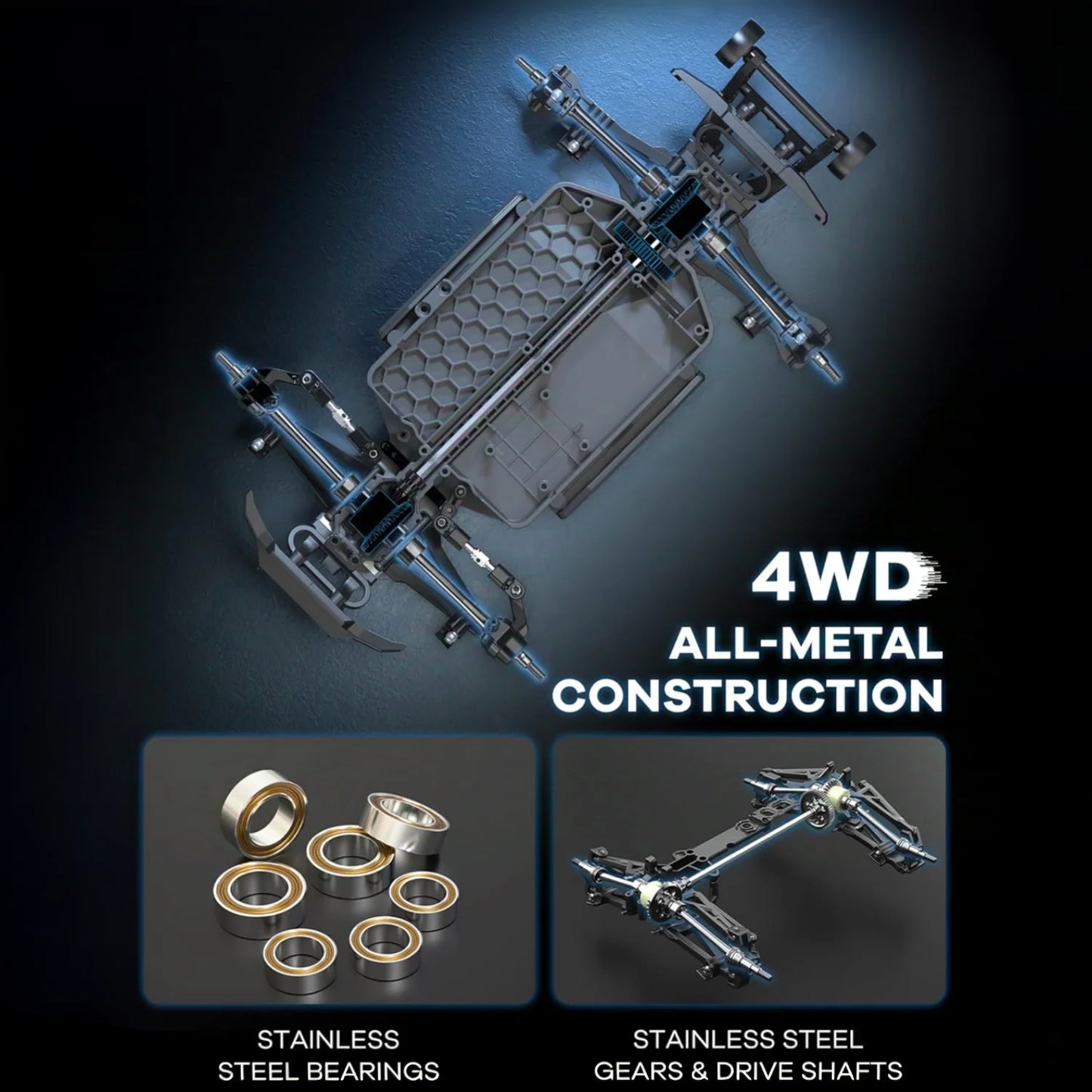 MJX Hyper Go 16207 70km/h 1/16 4WD Racing Car Brushless High Speed Drift Cars 2.4G Remote Control Cars Off-Road Truck Toys.