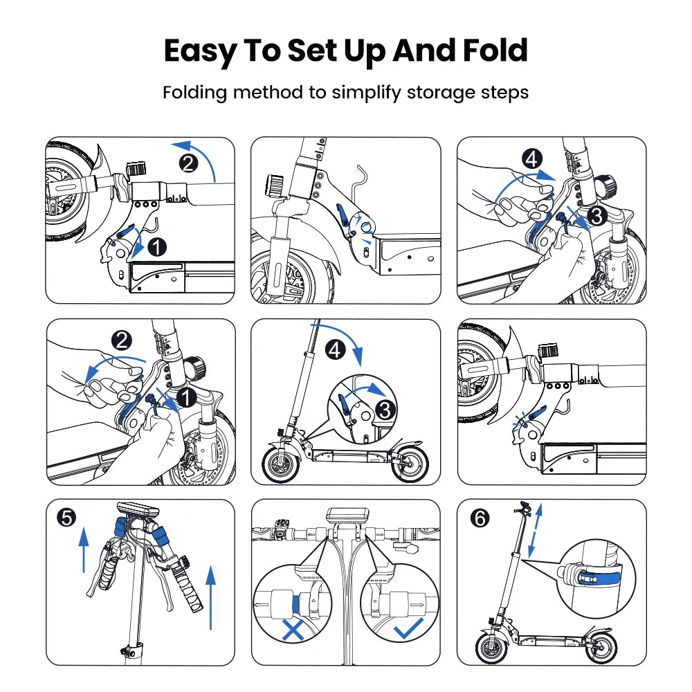 iScooter W9 Electric Scooter For Adults 1000W Motor 54.6V14Ah Battery 10  Inch Off Road Pneumatic Tires Foldable  E-scooter.