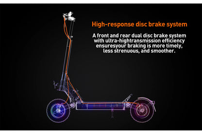 JOYOR S5-Z Electric Scooter Adults 600W Motor 48V13AH Battery City EScooter 10 Inch Off-Road Pneumatic Tires Foldable E-Scooter.