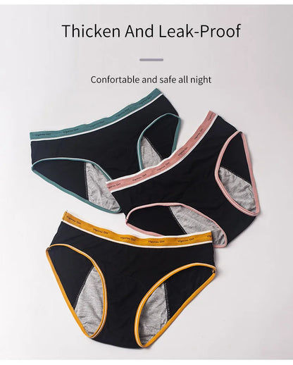 Leak-Proof Period Underwear Women Plus Size High Absorbency Reusable Menstrual Panties Anti-Stain Heavy Flow Protection Night.