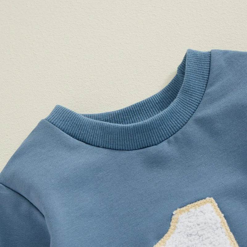 Ruewey 6 bis 18 Monate Baby ersten Geburtstag Bodysuit Frühling Herbst Kleidung Langarm Rundhals ausschnitt Buchstaben Overall Baby kleidung.