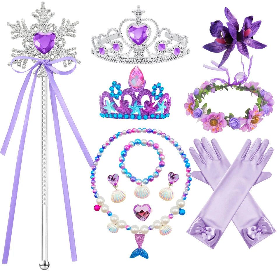 Disney Kleine Meerjungfrau Prinzessin Kleid Kinder Phantasie Karneval Cosplay Kostüm Geburtstag Hochzeit Party Kleidung Halloween Kostüm.