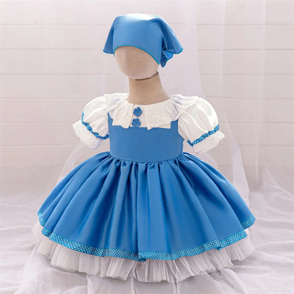 Mädchen Martha Cosplay Prinzessin Kleid Kleinkind Cartoon Bär Bühne Leistung Kleidung Kinder Karneval Party Maskerade Kleidung.