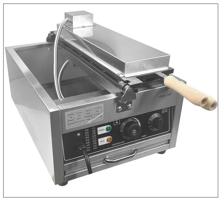 XEOLEO Taiyaki Maker Fish Waffle Machine Fish Cake Baking Machine 6 Pcs Fish Ice Cream Waffle Maker 3000W Non-stick Pan.