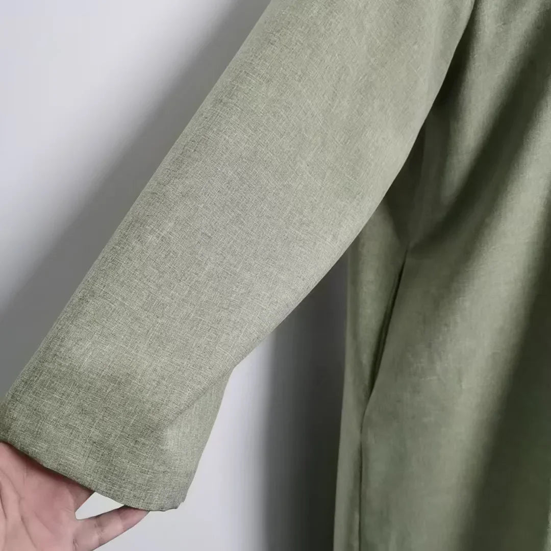 Lockeres, elegantes, reines, langes Kleid im Nahen Osten-Stil für Damen in Übergröße, schlanker Midirock, lässiges, bequemes Maxikleid