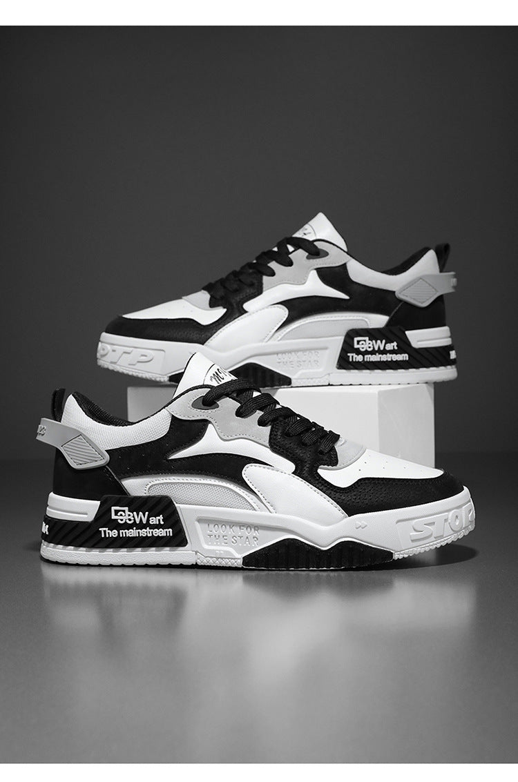 New Autumn Men's Sneakers Men's Comfortable Platform Shoes 2023 Trend Lace-up Vulcanized Shoes White Casual Sneakers Zapatillas.