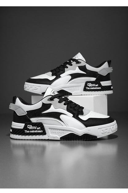 New Autumn Men's Sneakers Men's Comfortable Platform Shoes 2023 Trend Lace-up Vulcanized Shoes White Casual Sneakers Zapatillas.