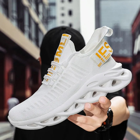 YRZL Men Shoes Sport Comfortable Sneakers Breathable Couple Running Shoes Women Tenis Sports Shoe White Walking Man Sneakers.